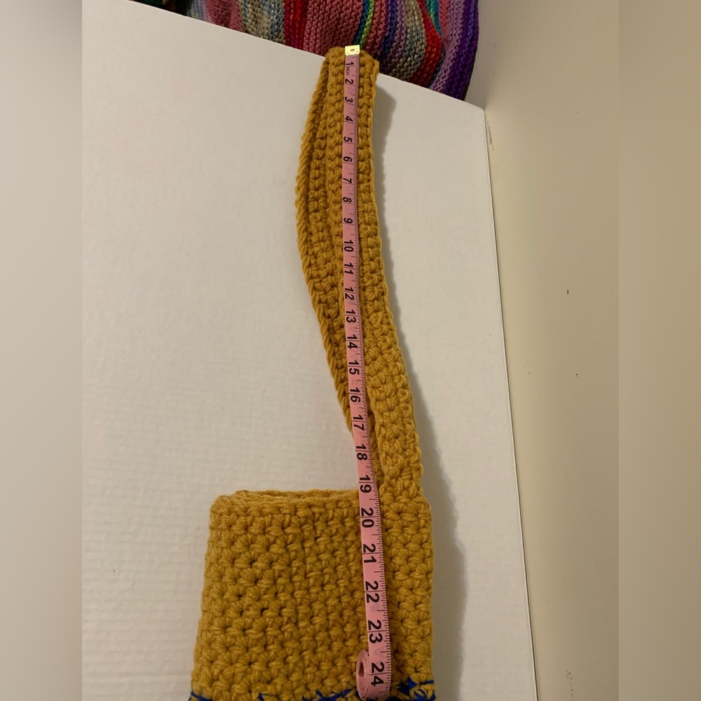 Crossbody Bag Handmade Crocheted - Picture 15 of 16